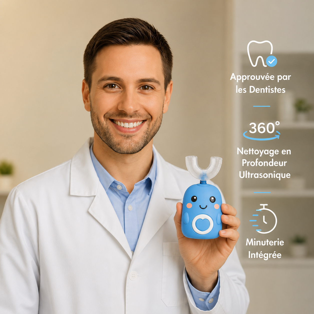 Jolyz Smile™ - Brosse À Dents Électrique 360° pour enfants